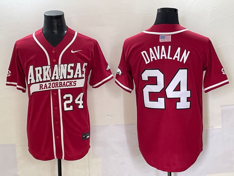 Men 2025 Alabama Crimson Tide #24 Davalan Red Nike Joint Name Nike NCAA Jersey style 5->ncaa teams->NCAA Jersey